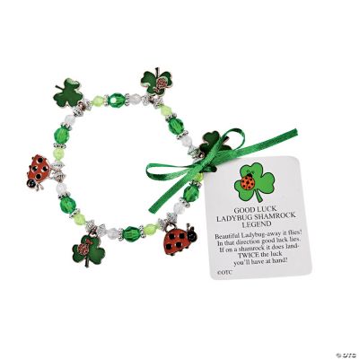 Ladybug Shamrock Charm Bracelet Craft Kit