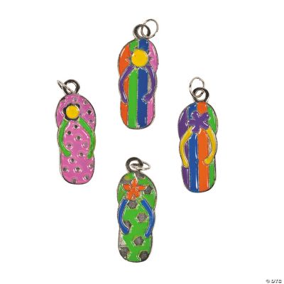 Enamel Flip Flop Charms