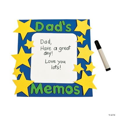 “Dad’s Memos” Magnet Dry Erase Board Craft Kit