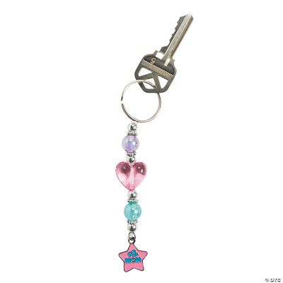 “#1 Mom” Beaded Key Chain Craft Kit