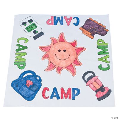 Color Your Own “Camp” Bandannas