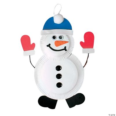 Paper Plate Snowman Craft Kit