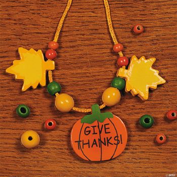 Beaded Thanksgiving Necklace Craft Kit