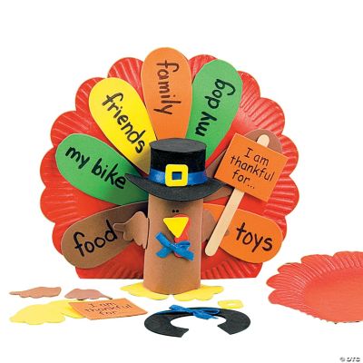 Paper Plate Turkey Centerpiece Craft Kit