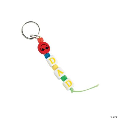 Beaded “Dad” Key Chain Craft Kit Oriental Trading