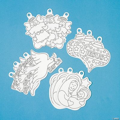 Color Your Own Religious Ornaments