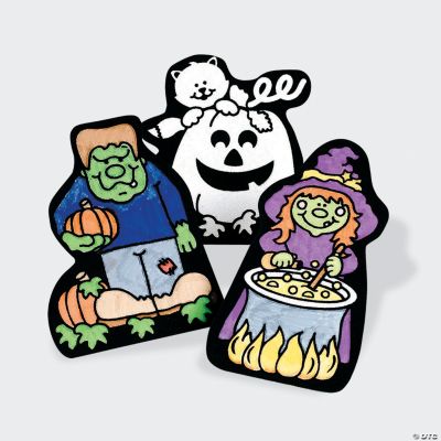Color Your Own Fuzzy Halloween Standing Characters