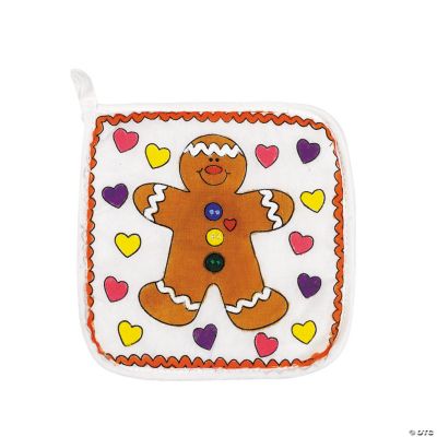 Color Your Own Canvas Holiday Pot Holders