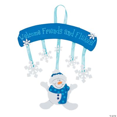 Snowman Welcome Sign Craft Kit