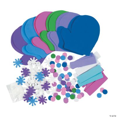 Mitten Wreath Craft Kit Oriental Trading