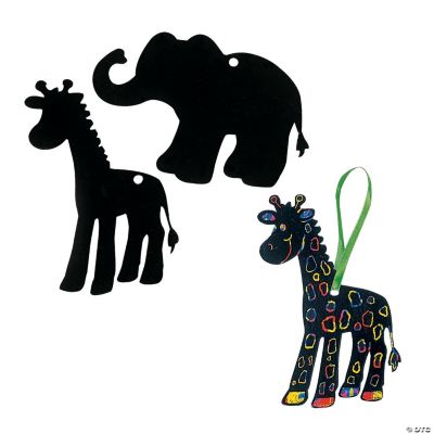 Magic Color Scratch Safari Ornaments