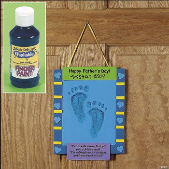 Father's Day Footprint Banner Keepsake Craft Kit