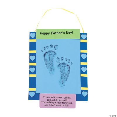 Father's Day Footprint Banner Keepsake Craft Kit