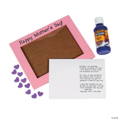 Mother's Day Handprint Frame Craft Kit Oriental Trading