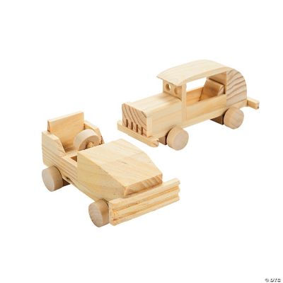 DIY Unfinished Wood Cars