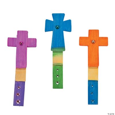 DIY Unfinished Wood Cross Bookmarks