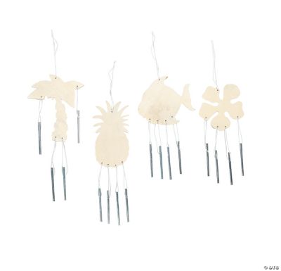 DIY Wood Tropical Wind Chimes