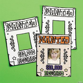 Color Your Own Fuzzy Wanted Photo Frame Posters