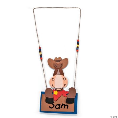 Horse Name Tag Necklace Craft Kit