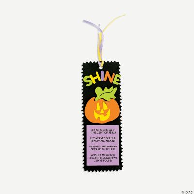 Foam Christian Pumpkin Bookmark Craft Kit