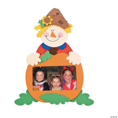 Foam Scarecrow Photo Frame Magnet Craft Kit