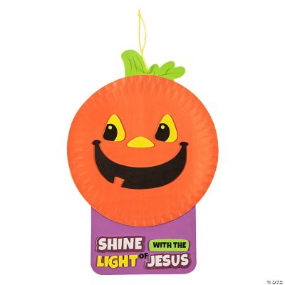 Paper Plate &amp; Foam Christian Pumpkin Craft Kit