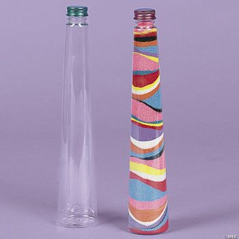 Triangular Cone Sand Art Bottles