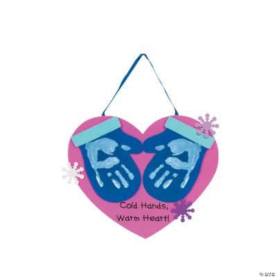 Handprint Mitten Hanging Keepsake Craft Kit
