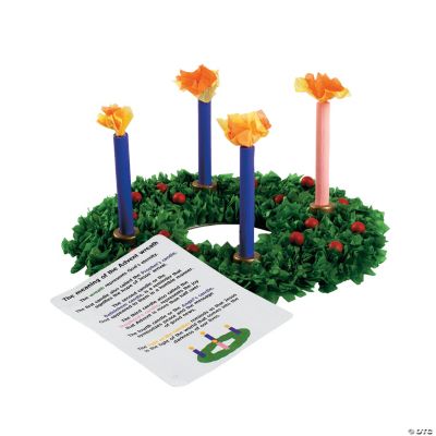 Tissue Paper Advent Wreath Craft Kit