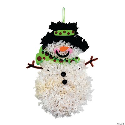 Tissue Paper Snowman Craft Kit Oriental Trading