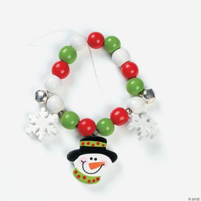 Beaded Snowman Bracelet Craft Kit
