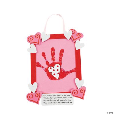 Handprint In Heart Keepsake Hanger Craft Kit