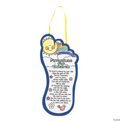 Color Your Own Inspirational Footprints Poems
