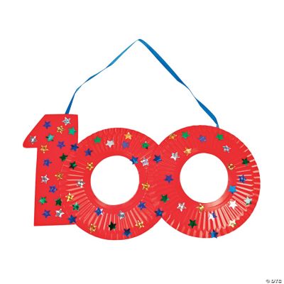 Paper Plate “100th Day Of School” Craft Kit