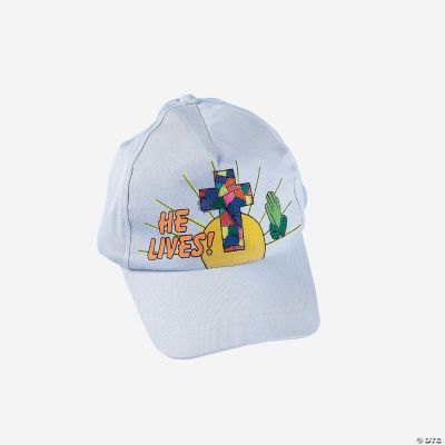 Color Your Own “He Lives” Baseball Caps