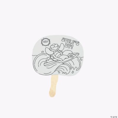Color Your Own Tropical Fans