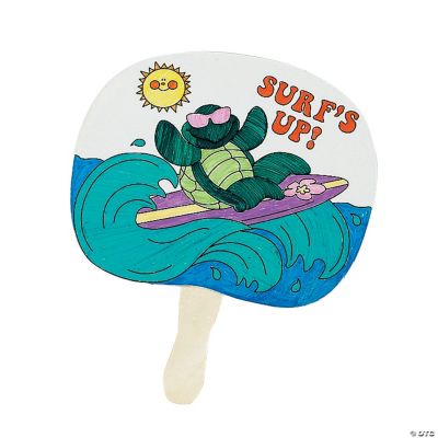 Color Your Own Tropical Fans