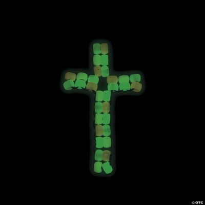Beaded Glow-In-The-Dark Cross Necklace Craft Kit