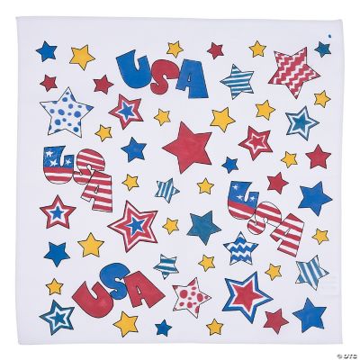 Color Your Own Patriotic Bandanas