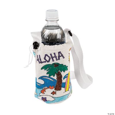 Color Your Own Tropical Bottle Holders