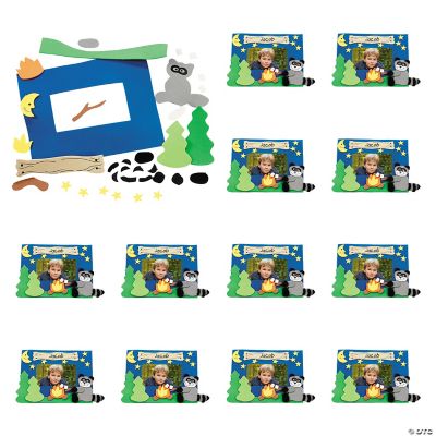 Camp Raccoon Photo Frame Magnet Craft Kit