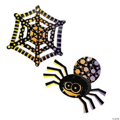 Magic Color Scratch Spiders & Spiderwebs
