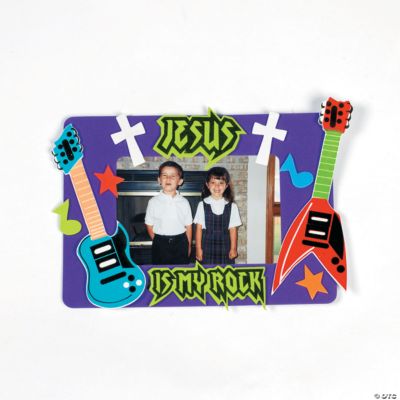 “Jesus Is My Rock” Photo Frame Magnet Craft Kit