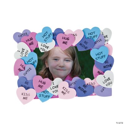 Conversation Heart Photo Frame Magnet Craft Kit