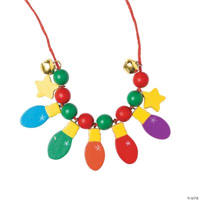 Beaded Christmas Bulb Necklace Craft Kit