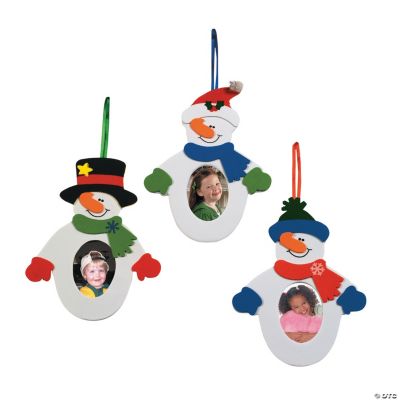 Snowman Photo Frame Ornament Craft Kit