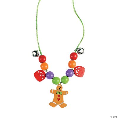 Beaded Gingerbread Necklace Craft Kit