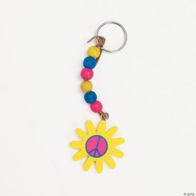 Flower Peace Sign Key Ring Craft Kit