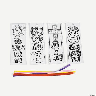 Color Your Own Religious Bookmarks Oriental Trading Discontinued