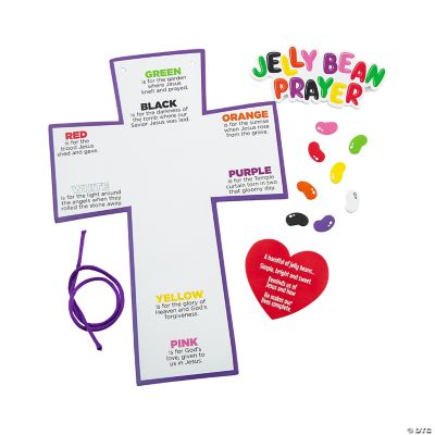 Jelly Bean Prayer Crosses Craft Kit Oriental Trading